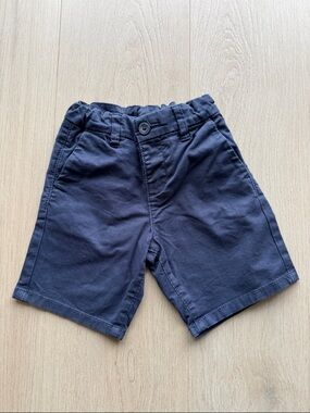Mayoral Navy Blue Pull-On Chino Shorts